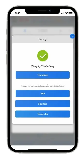 Bước 3 : Tạo tài khoản thành công và trải nghiệm cùng 78win
